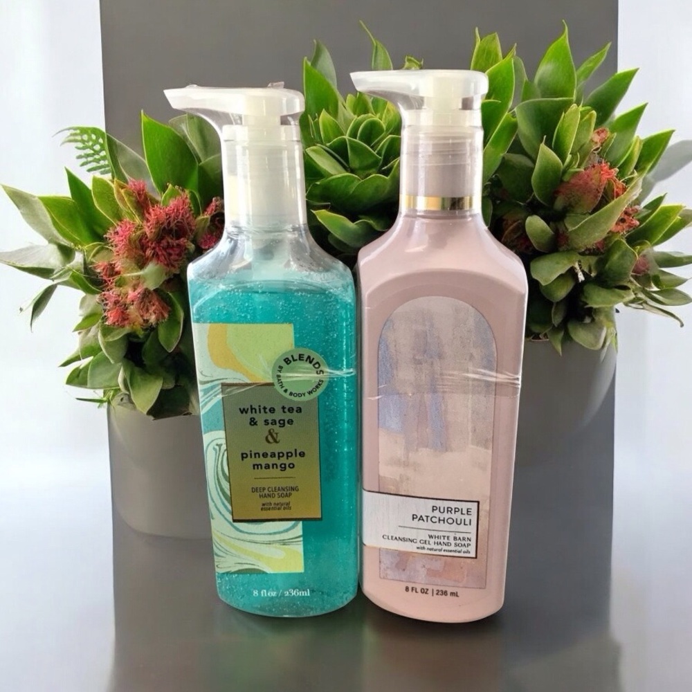 🆕White Tea & Sage/Pineapple & Mango and Purple Patchouli Gel Hand Soap
